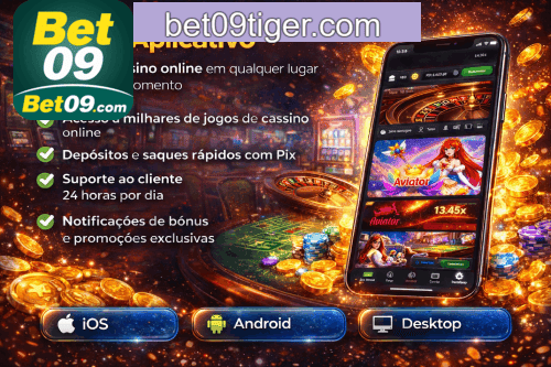 Aplicativo móvel BET09 para iOS e Android